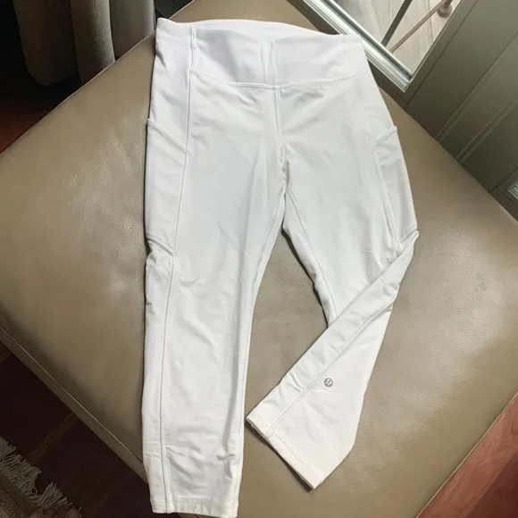 White Athletic Lululemon Leggings - Picture 2 of 4